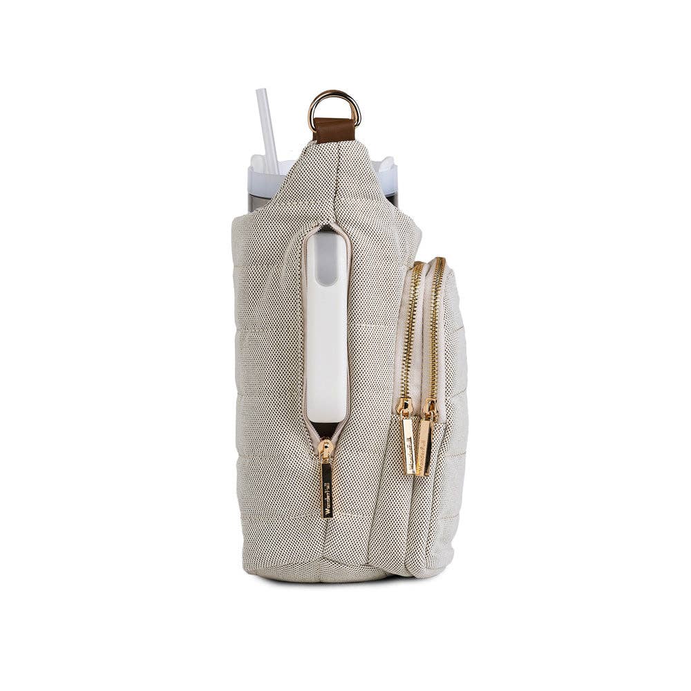 WanderFull - HydroBag® HANDLE Dark Oatmeal Canvas with Canvas Vegan Leath