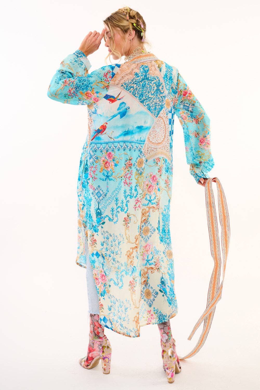 Aratta Rocco Beauty Shirt-Dress: Sky