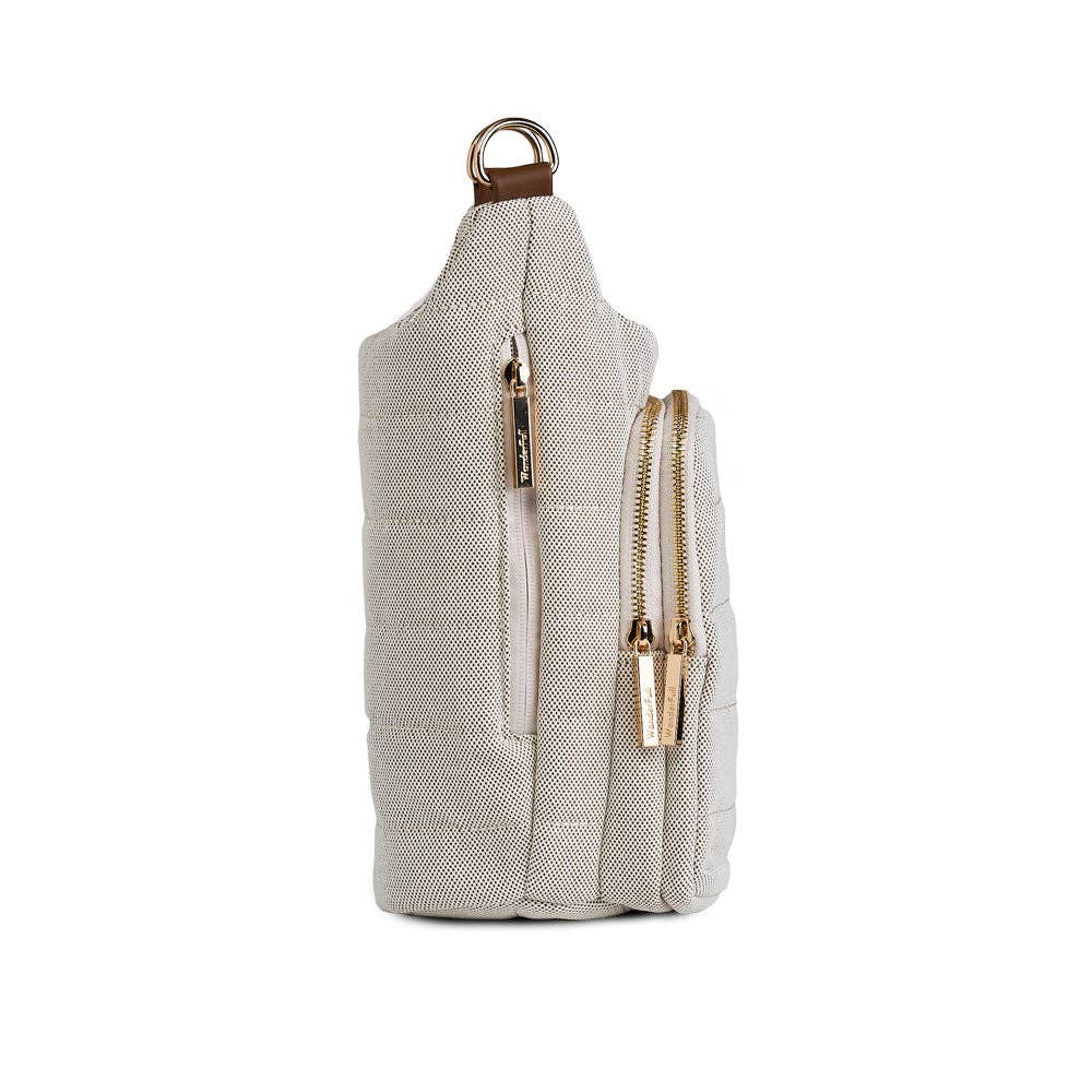 WanderFull - HydroBag® HANDLE Dark Oatmeal Canvas with Canvas Vegan Leath