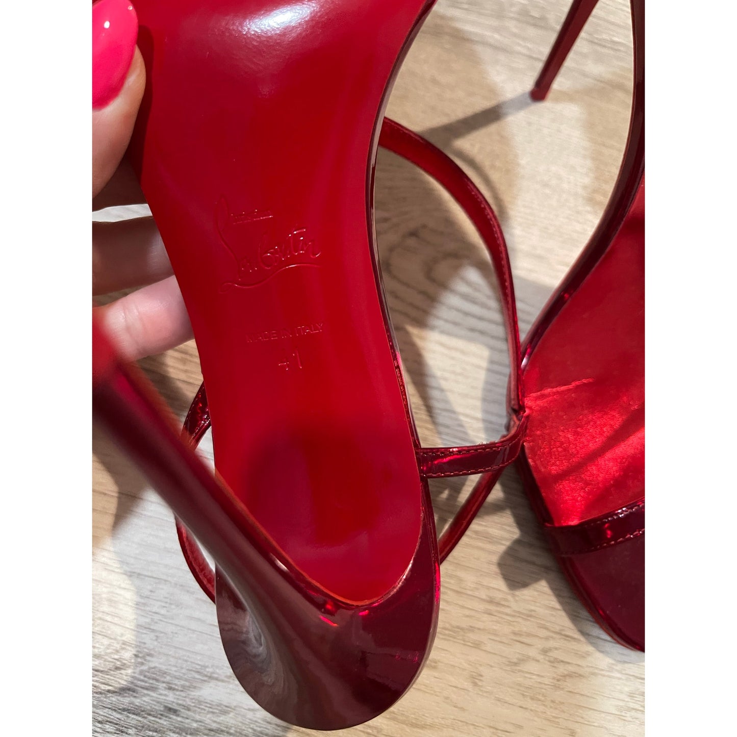 Christian Louboutin Z Patent Leather Sandals