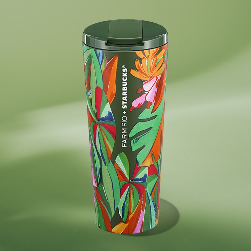 Starbucks + FARM Rio Board Leaves 16oz Stainless Steal Tumbler