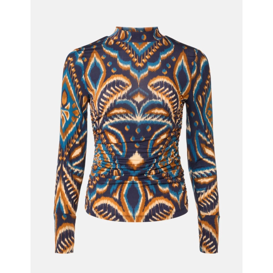 Farm Rio Pineapple Ikat Blouse