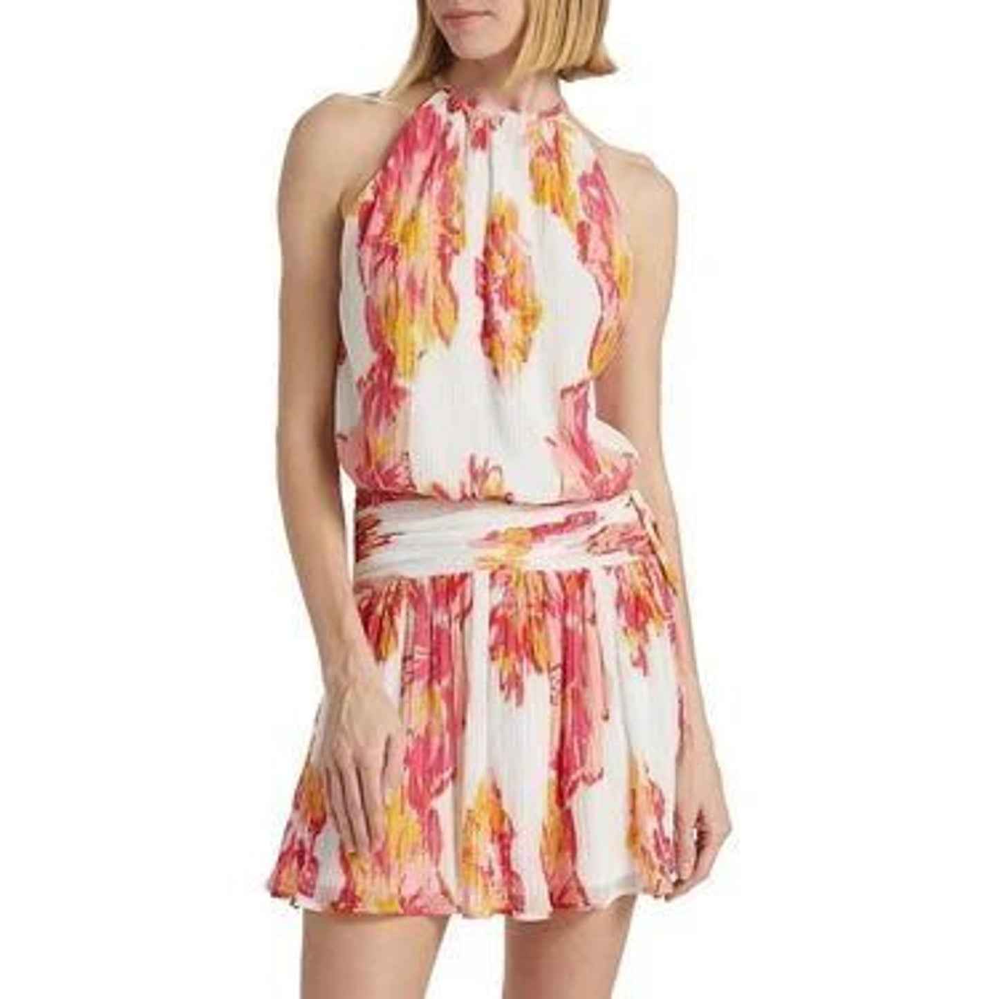 Ramy Brook Ollie Dress in Pink Punch Floral