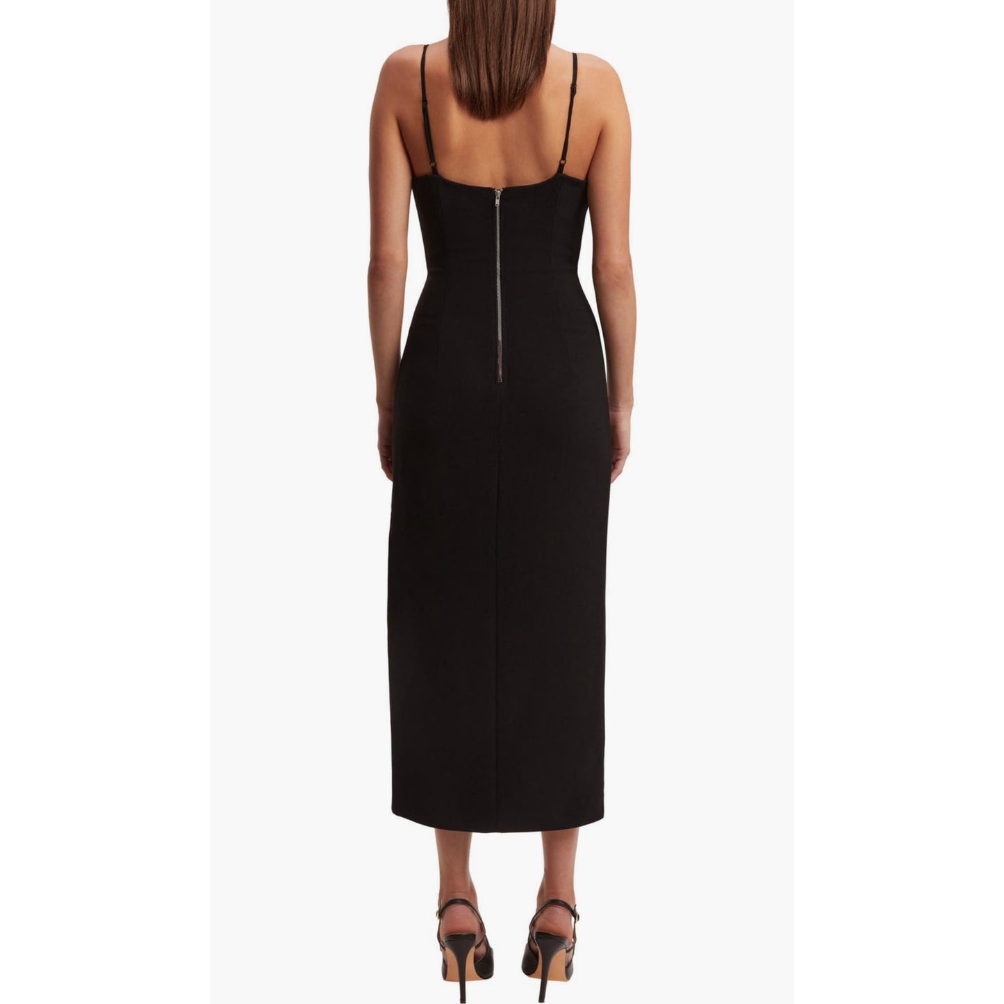 Bardot Rune Mesh Inset Midi Dress