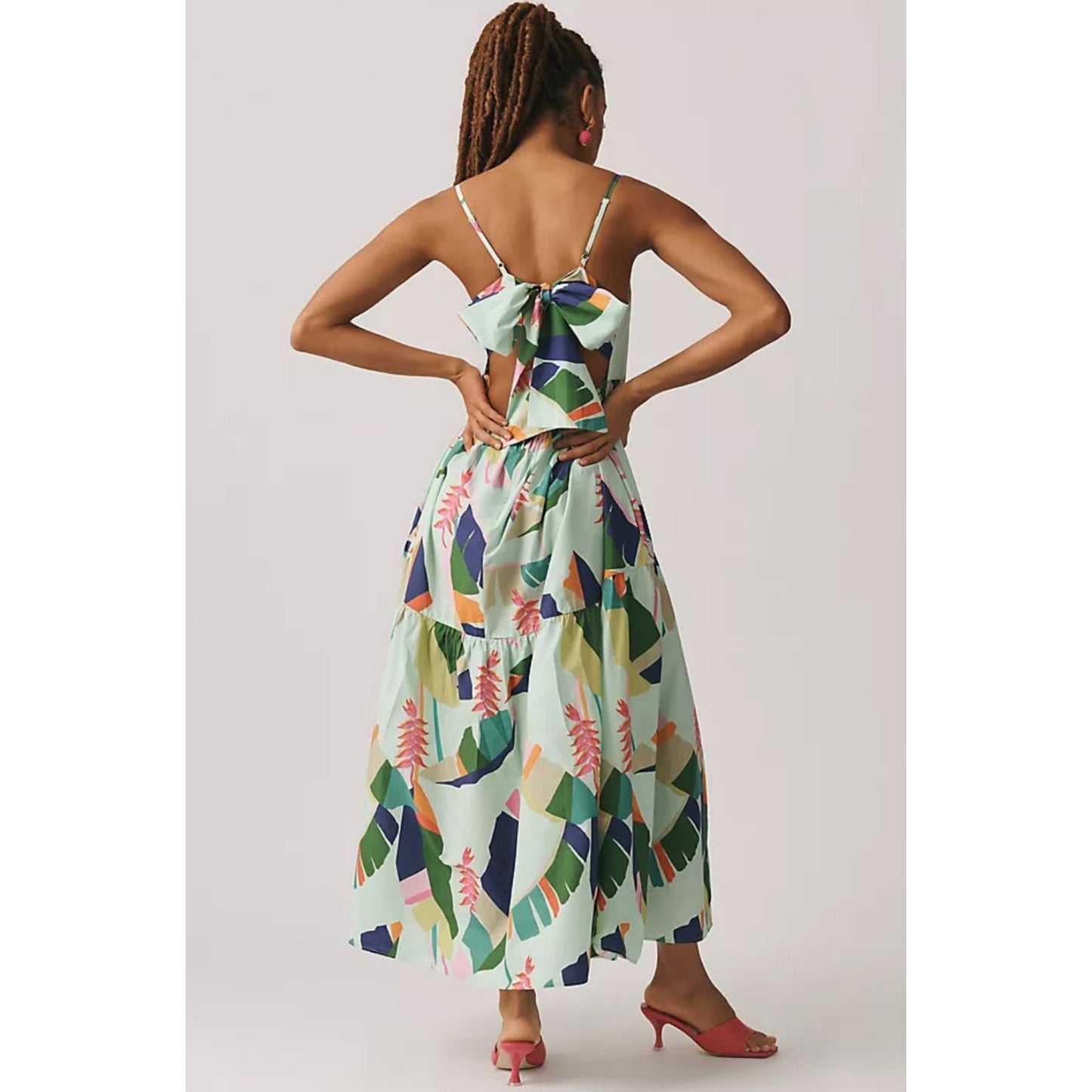 FARM Rio Tie Back Midi Dress