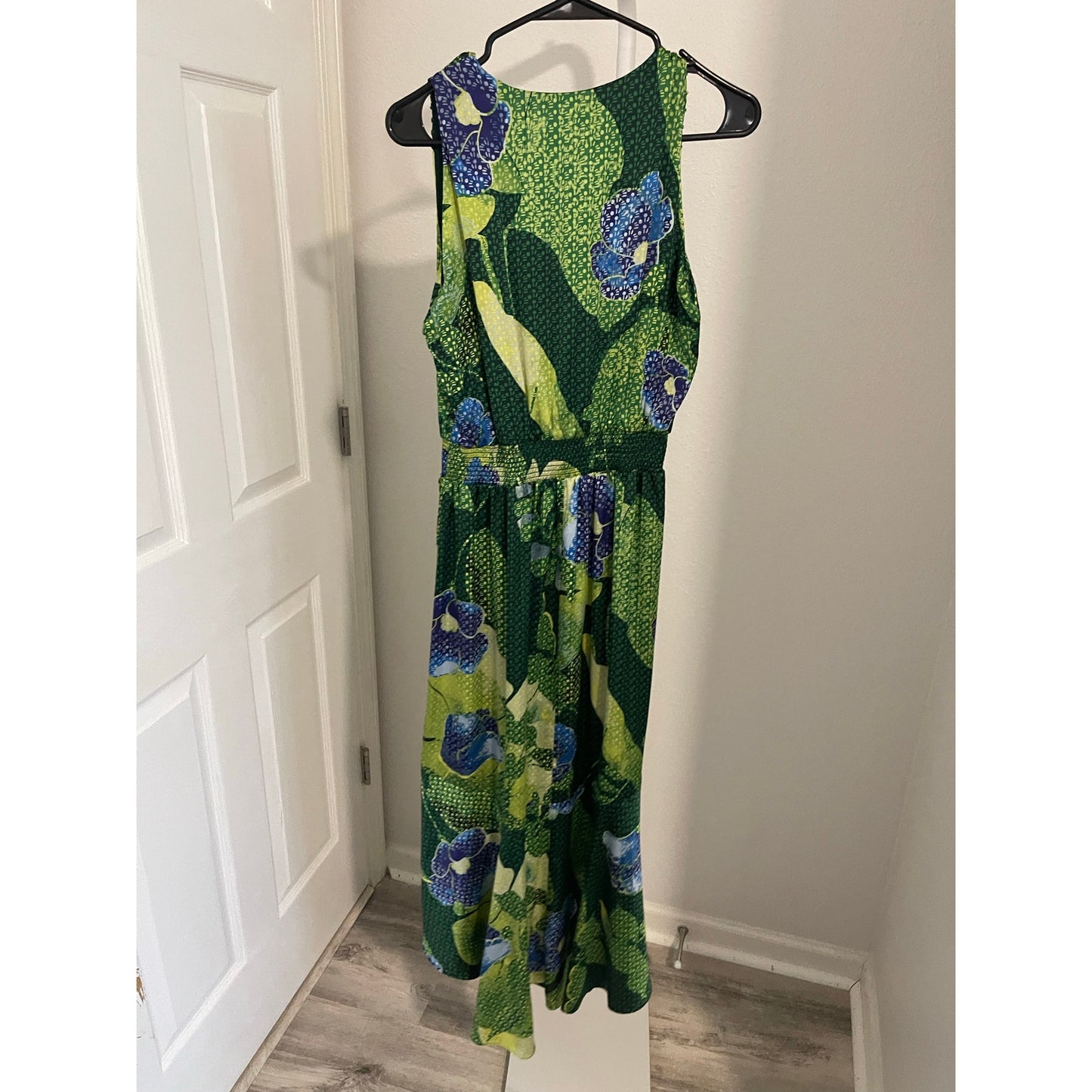 White House Black Market Satin Floral Dress