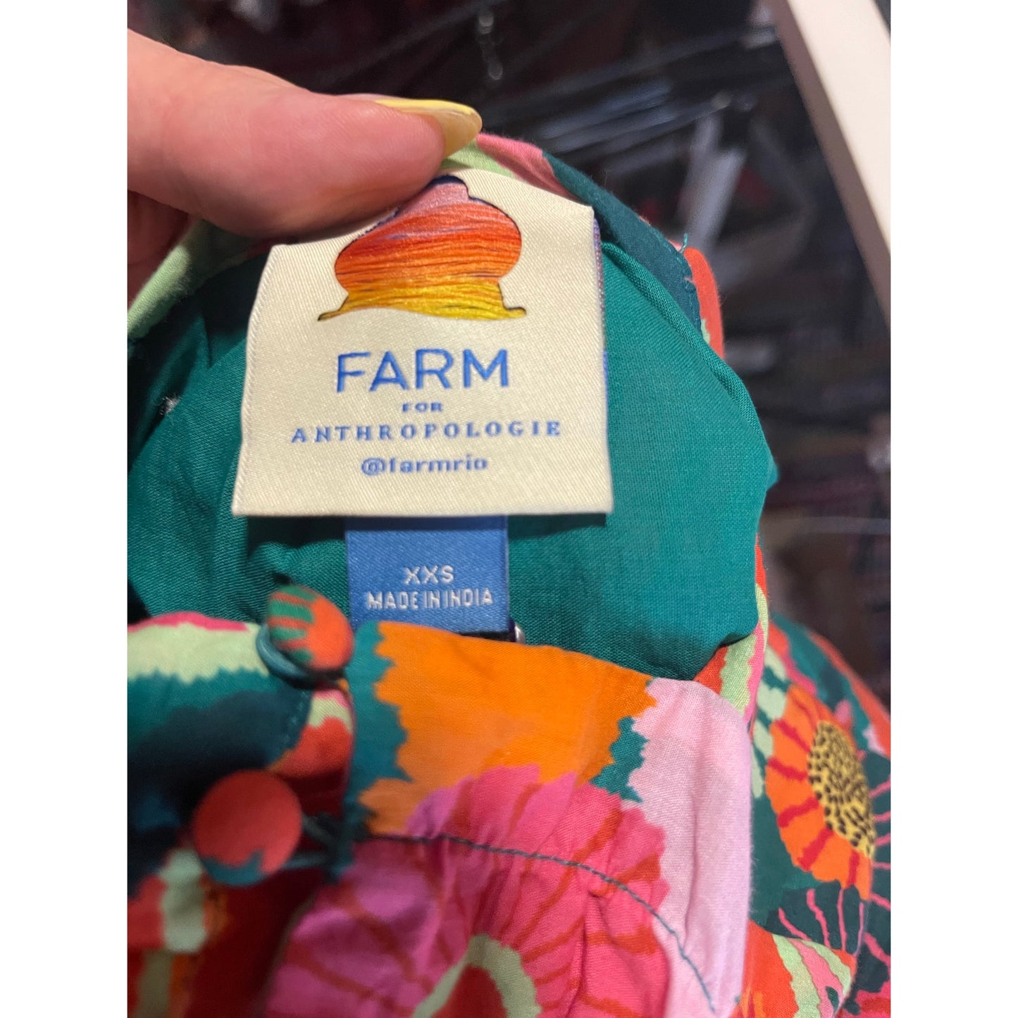Farm Rio x Anthropologie Pleated Palm Midi Dress