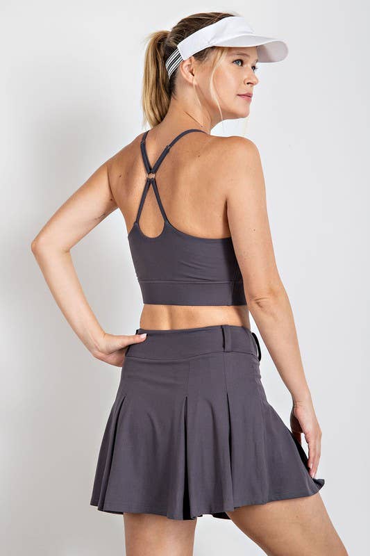 Sunday Morning Butter Soft Pleat Golf Skort - Lavender or Charcoal