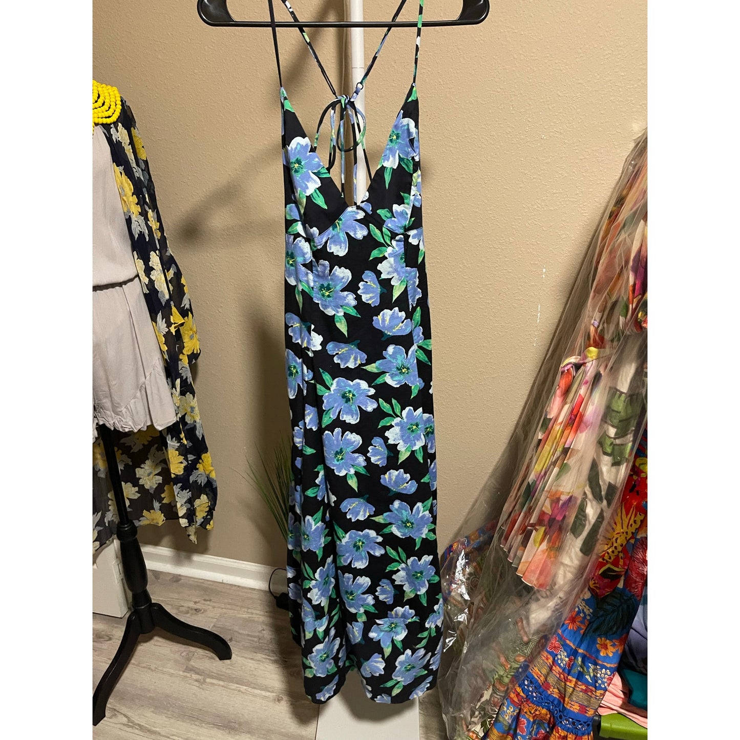Free People Women's Finer Things Floral Midi Dress