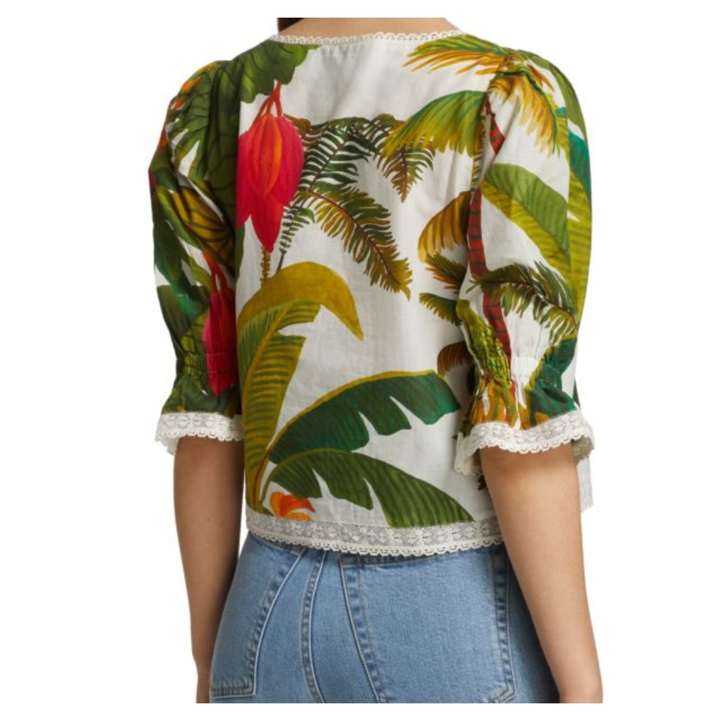 FARM Rio Cocoa Forest Blouse