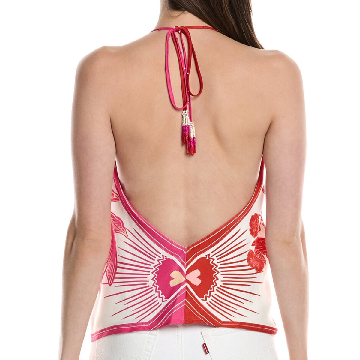 Farm Rio Halter Bandana Blouse