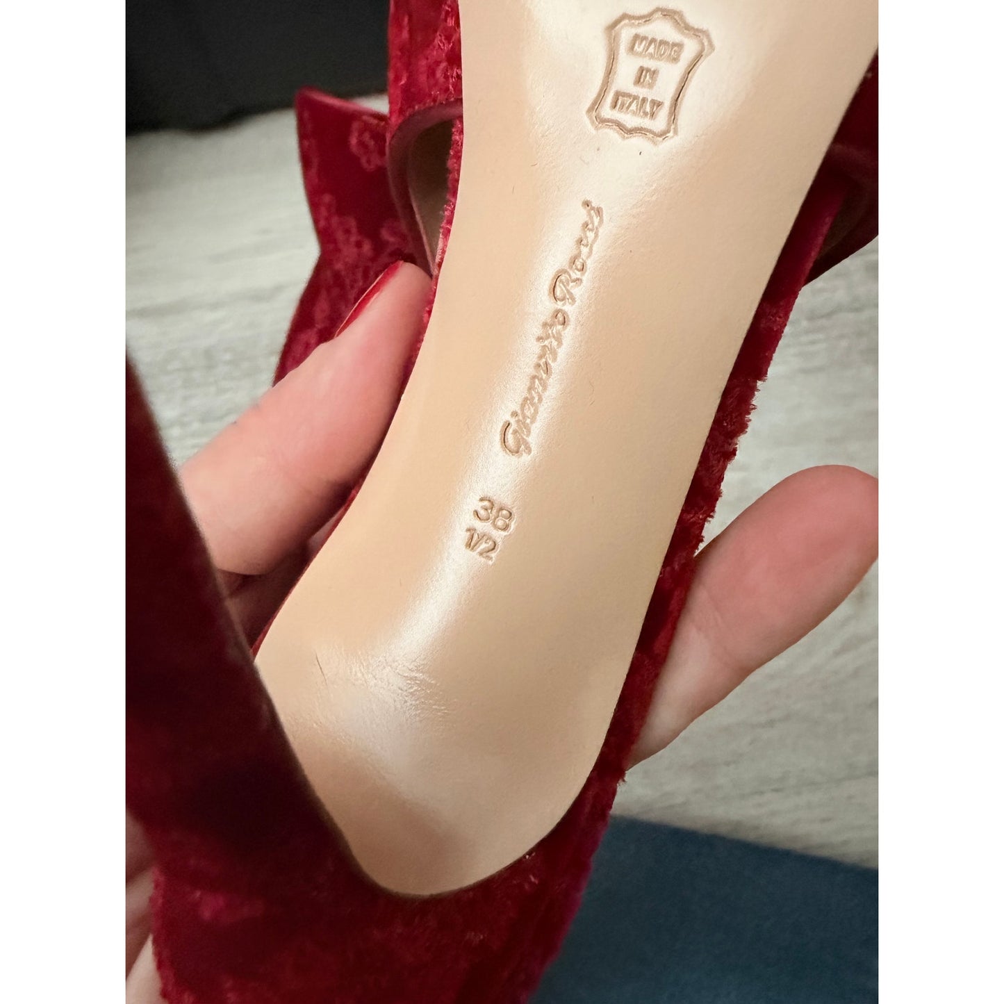 Gianvito Rossi Shanghai Embroidered Velvet Mules