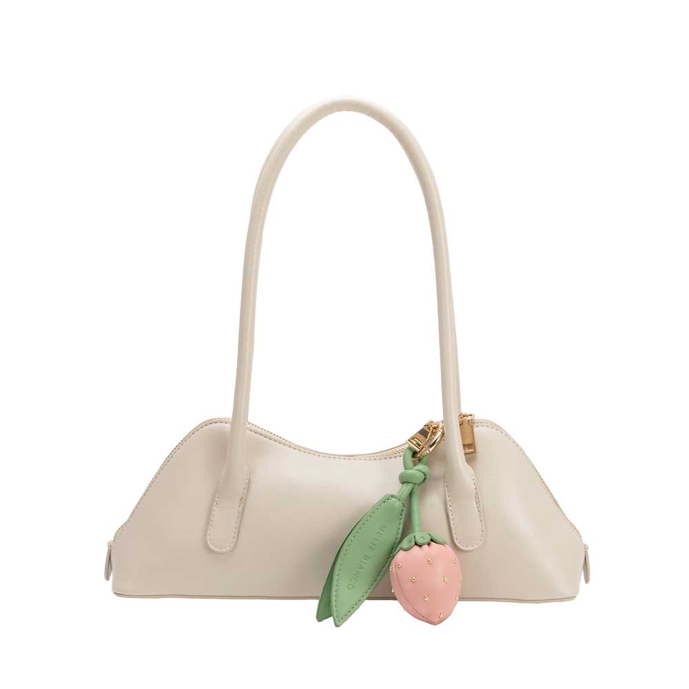 Melie Bianco - Strawberry Pink Recycled Vegan Bag Charm