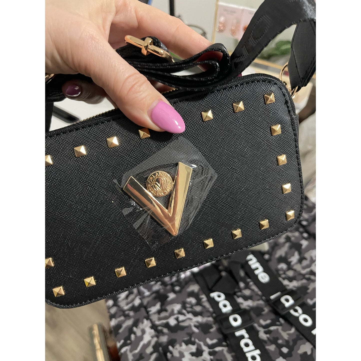 Valentio Orlandi Black Crossbody