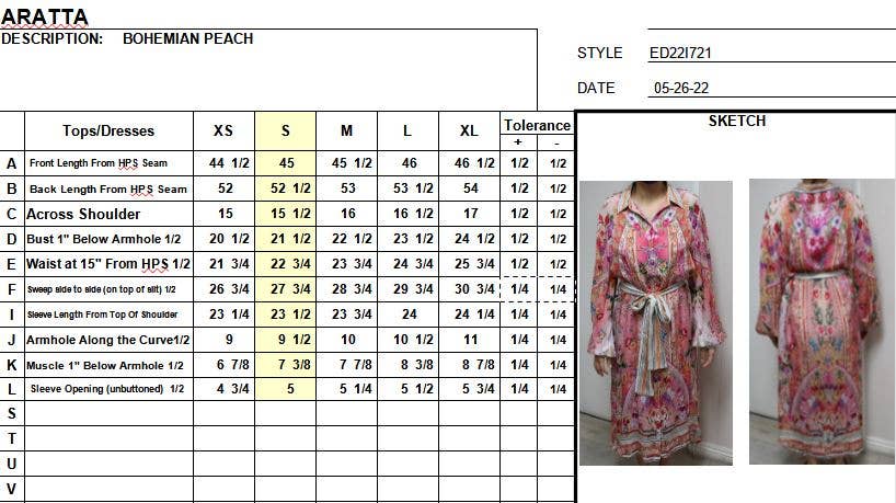 Aratta Rocco Beauty Shirt-Dress: Sky