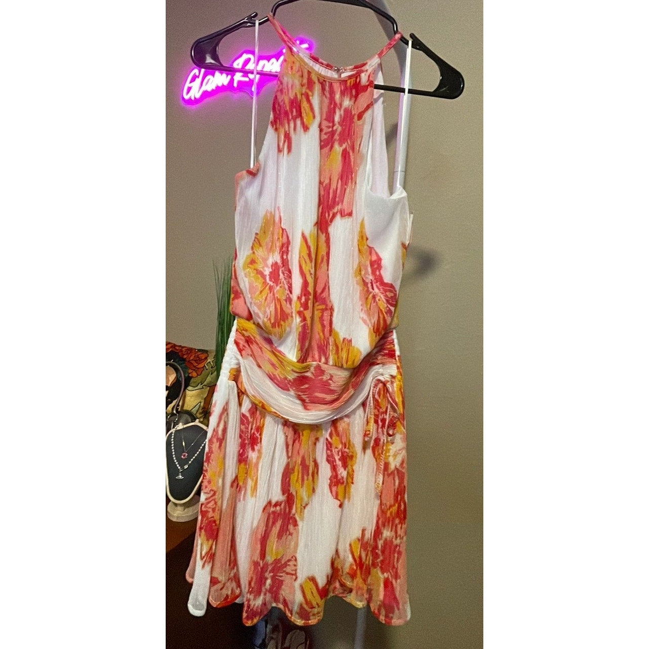 Ramy Brook Ollie Dress in Pink Punch Floral