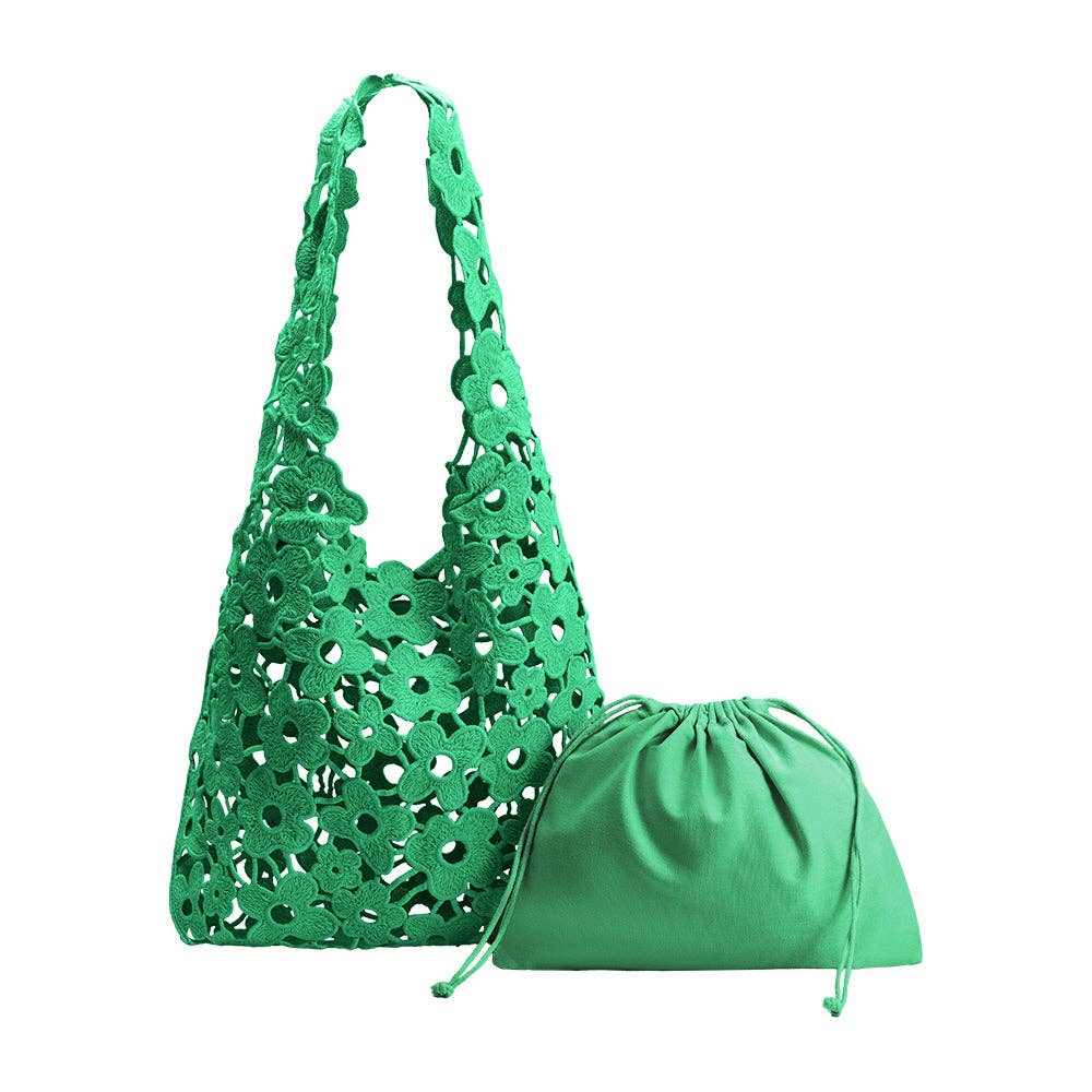 Melie Bianco - Aster Watermelon Floral Shoulder Bag