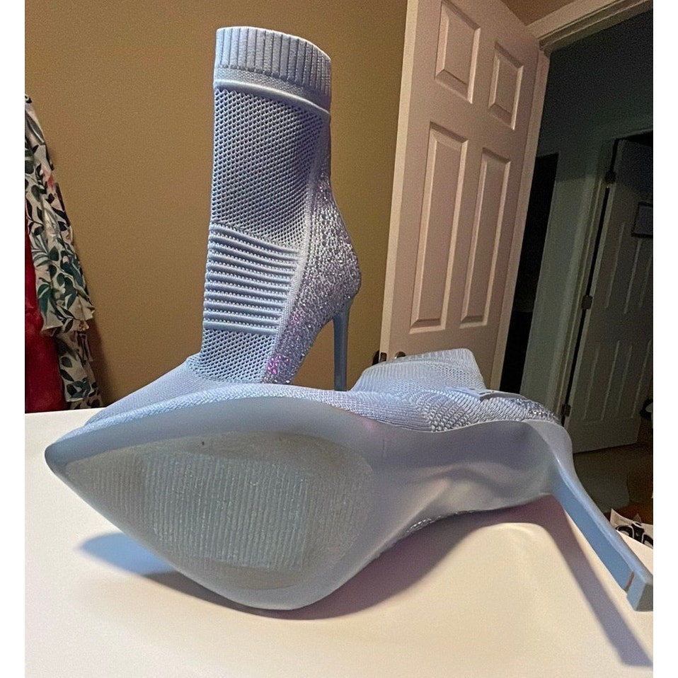 Steve Madden Blue Sock Boots