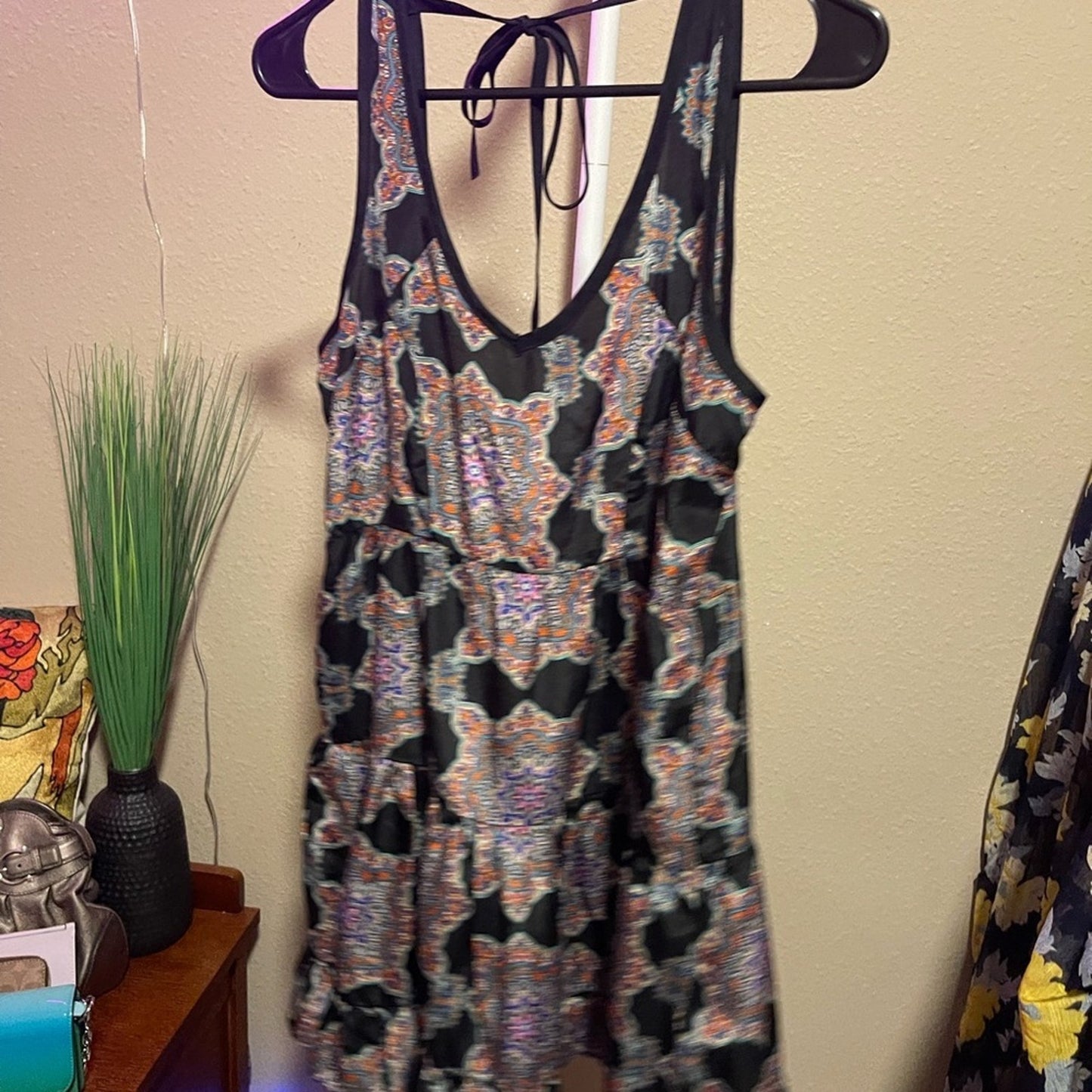 Band of Gypsies Black Backless Dress
