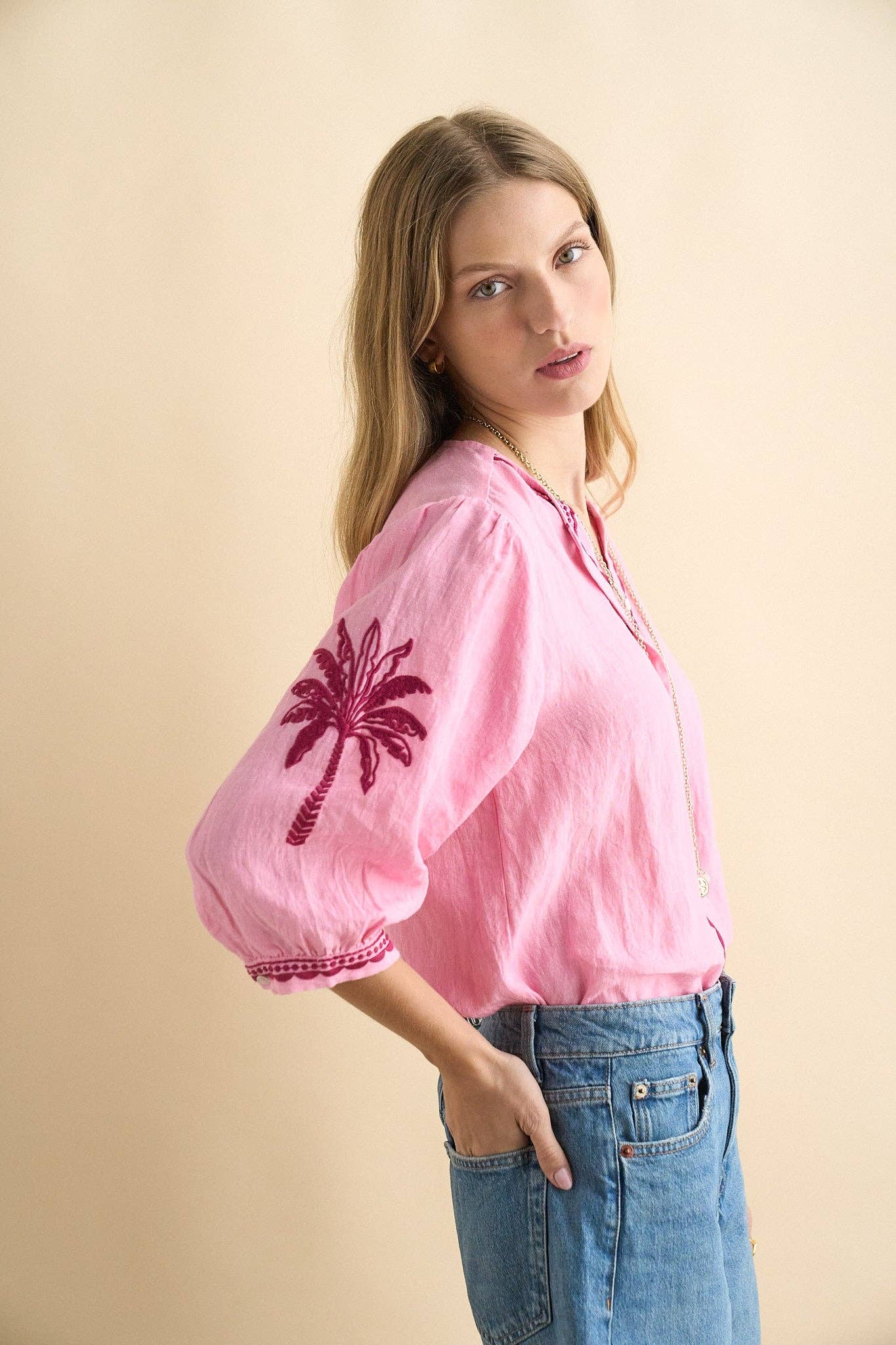 Mily Blouse in Pink