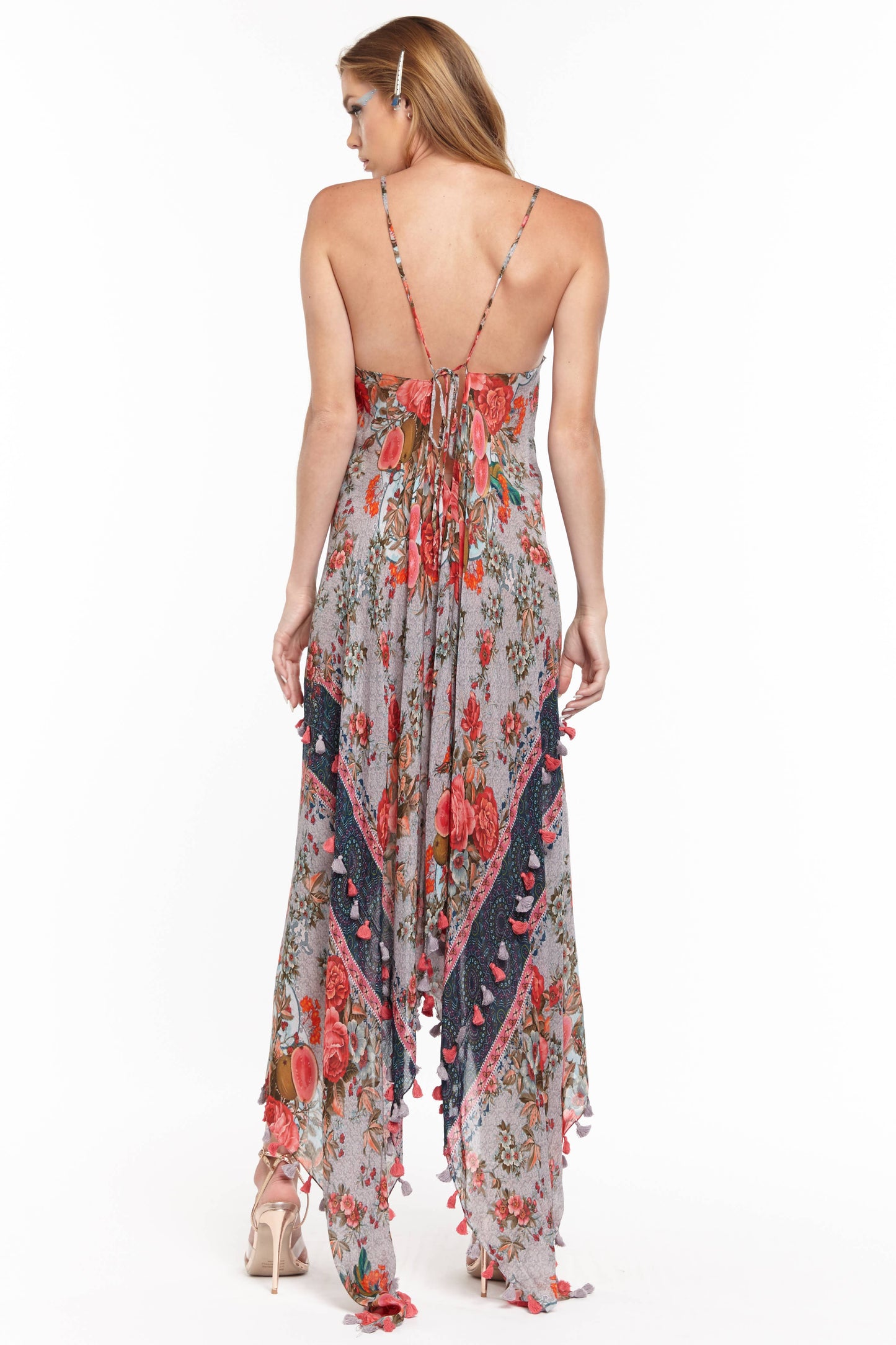 Aratta Travel in Style Dress: Slate Floral