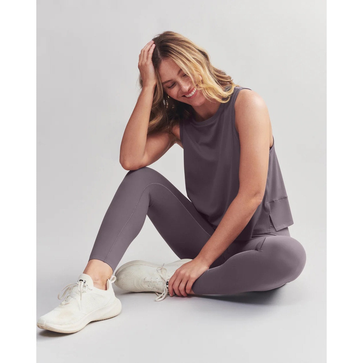 Rhone Grey Lilac Revive 7/8 Legging