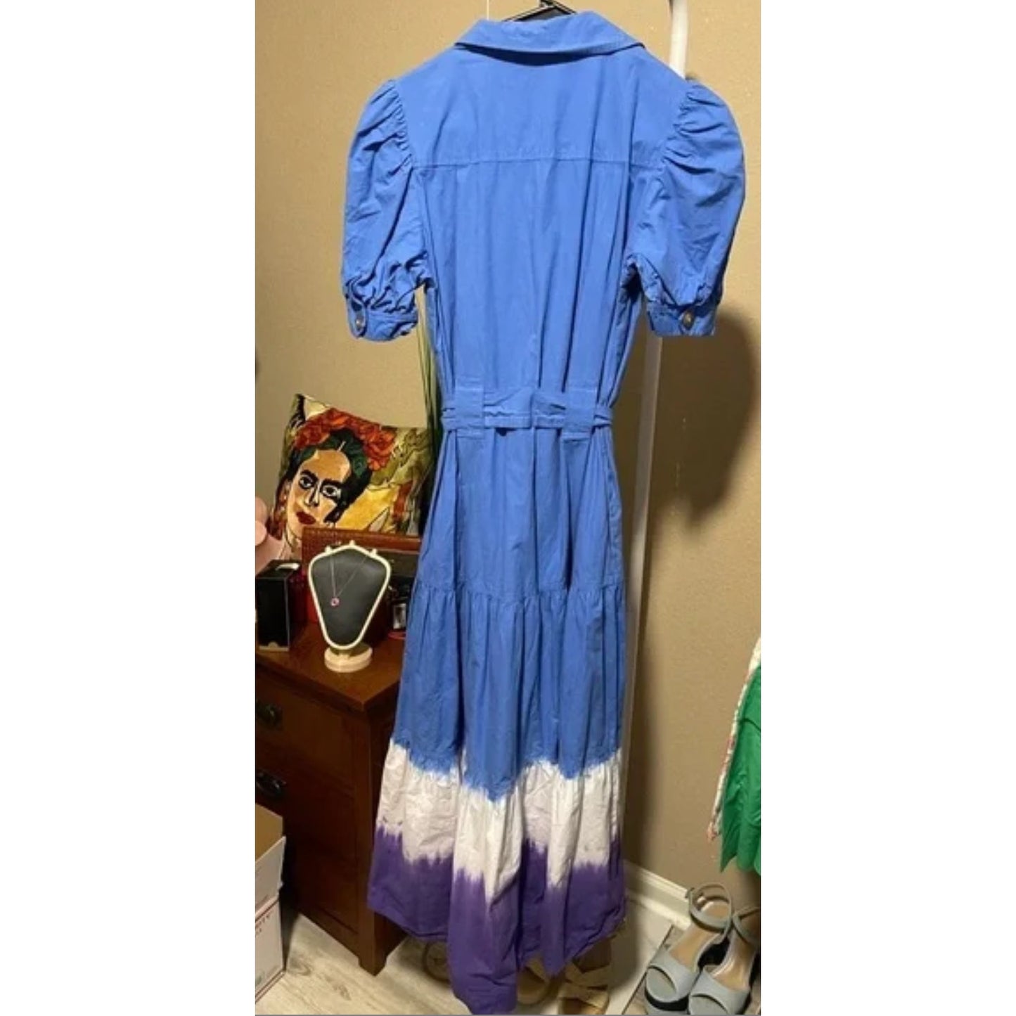 Derek Lam Blue, White, & Purple Dress