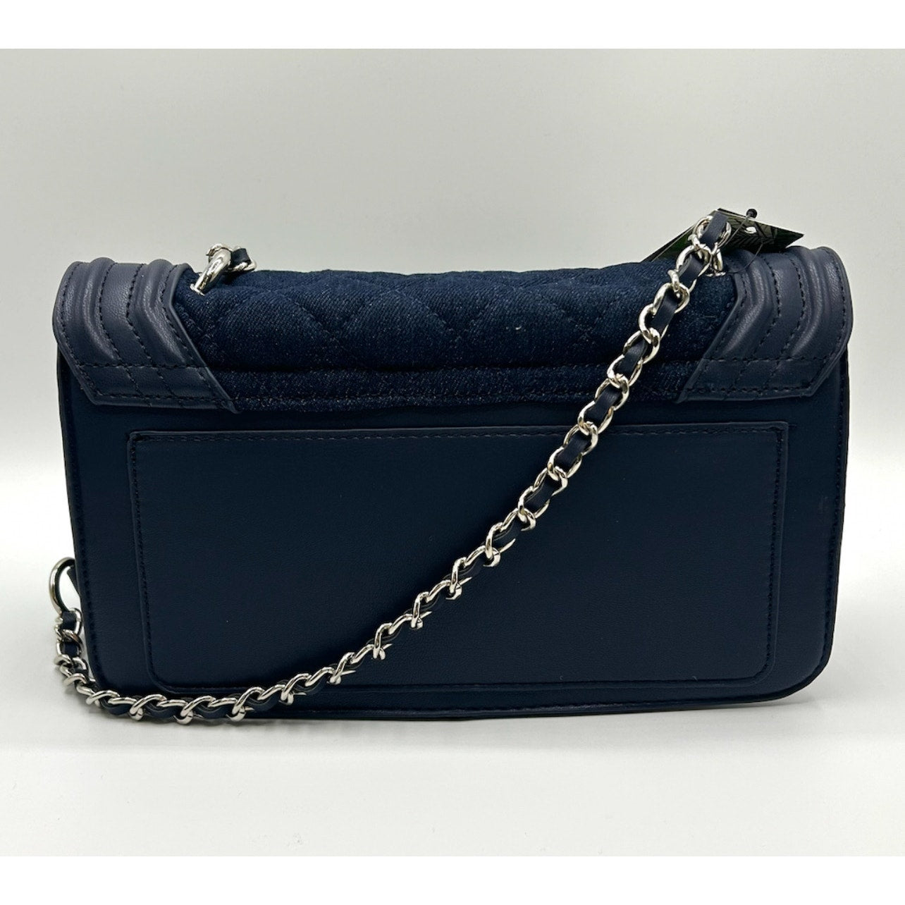 Badgley Mischka Quilted Denim Crossbody Handbag