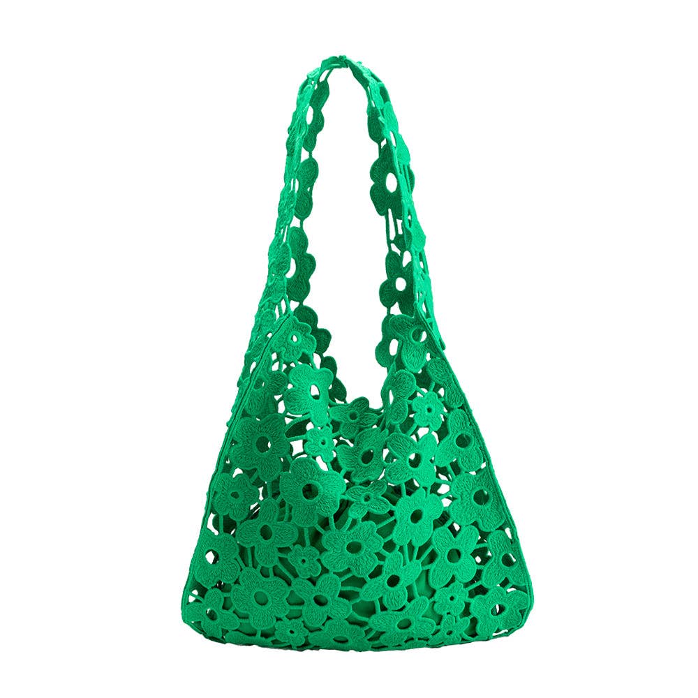 Melie Bianco - Aster Watermelon Floral Shoulder Bag