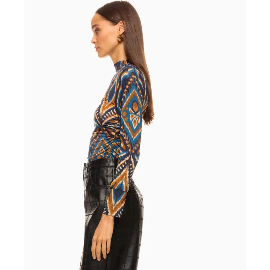 Farm Rio Pineapple Ikat Blouse