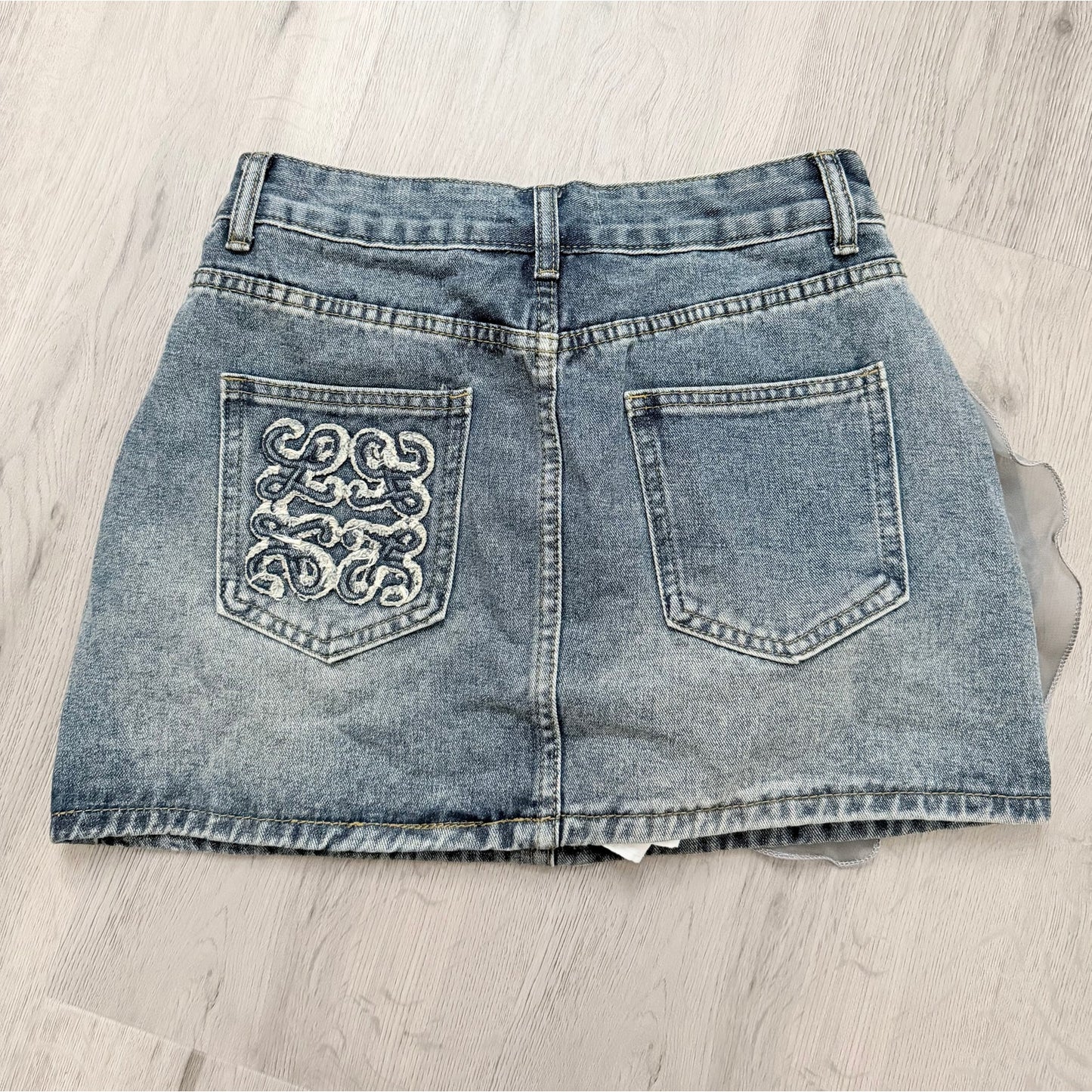 Madonna & Co Denim & Floral Skort