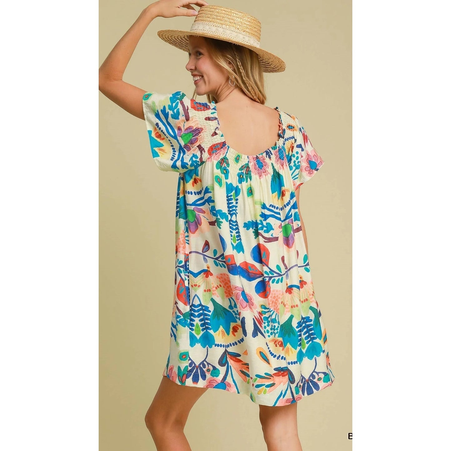 Umgee Garden Floral Mini Dress