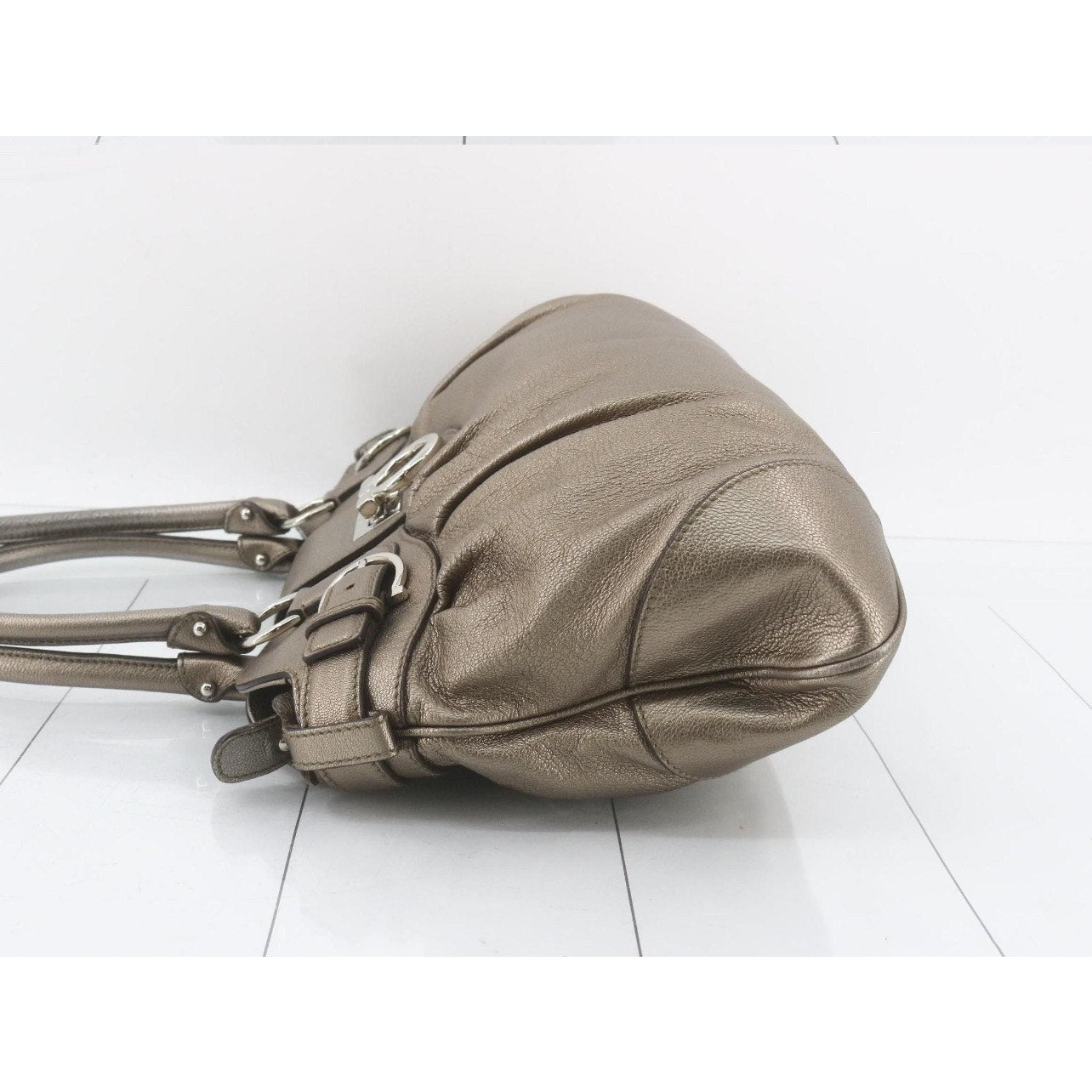 Salvatore Ferragamo Golden Gancini Shoulder Bag
