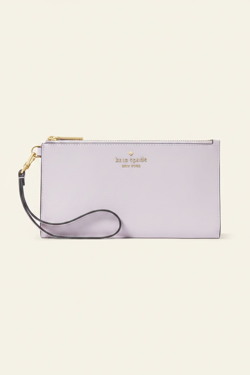 Kate Spade Madison Double Zip Pale Amethyst Wristlet
