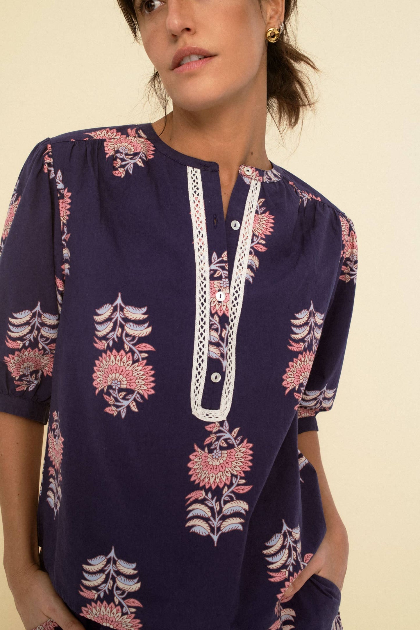 Sonmer Blue Luisa Blouse