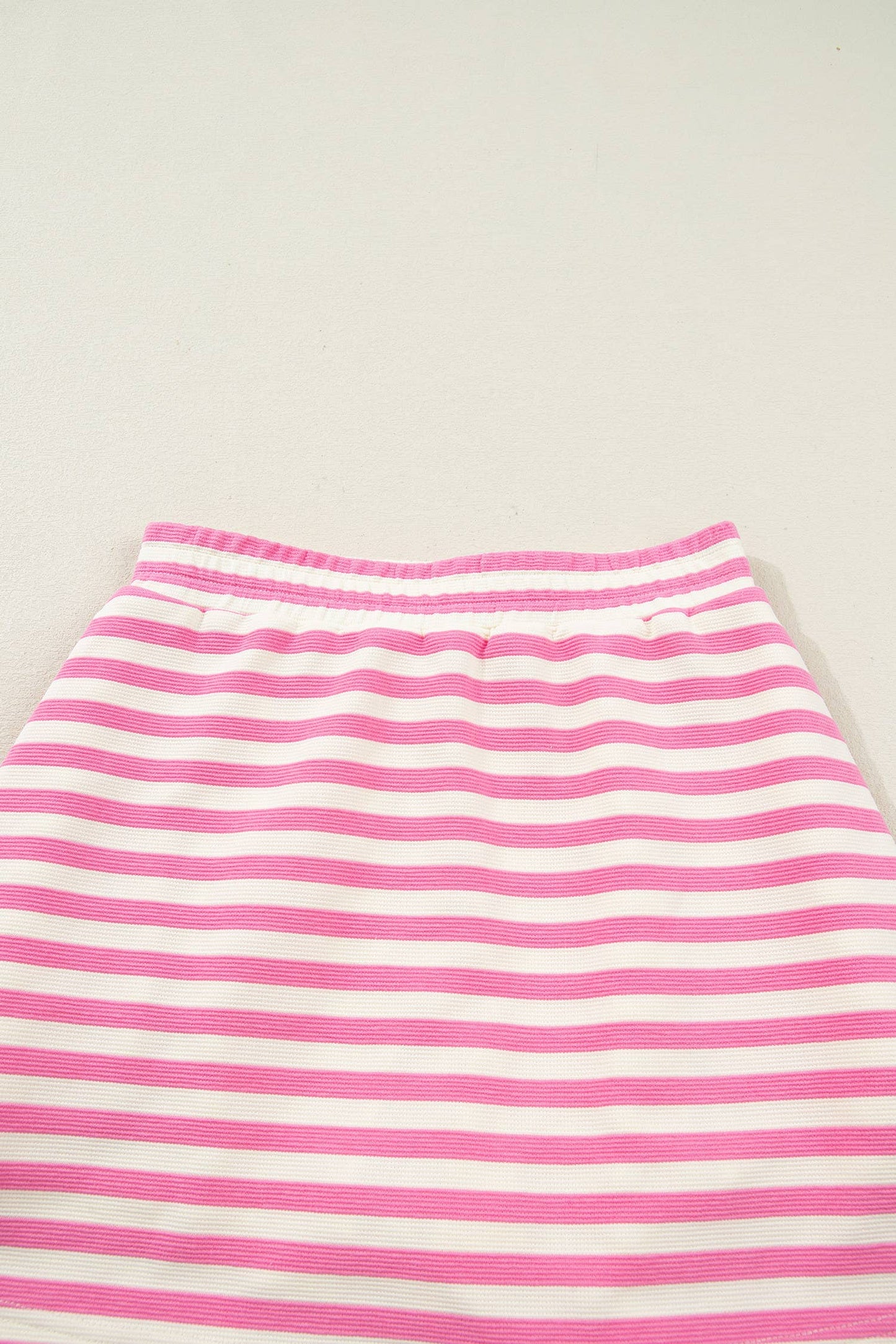 Striped Quarter-Zip Sleeveless Top & Skort Set