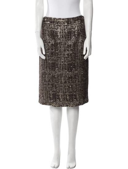 Alice + Olivia Printed Knee-Length Skirt