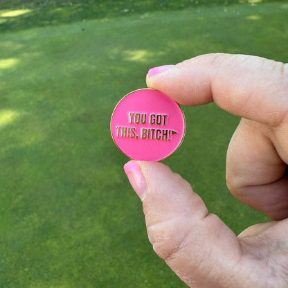 Birdie Girl Golf - Feisty Women's Golf Ball Marker Collection (set of 4) with Hat Clip
