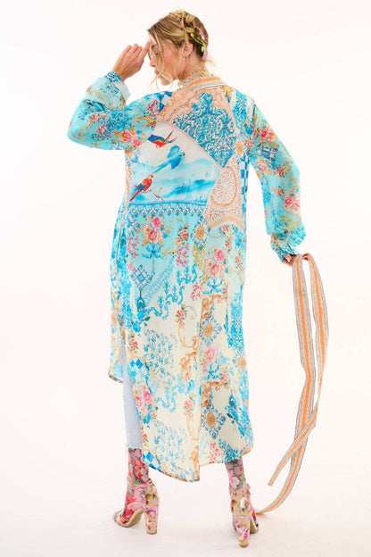 Aratta Rocco Beauty Shirt-Dress: Sky