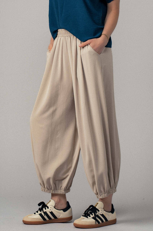 Urban Daizy Boho Relaxed Fit Elastic Cuff Pants