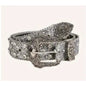 Silver Glittery and Rhinestone Western Belt