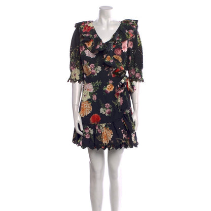 Camilla Floral-Print Cotton-Poplin Mini Wrap Dress