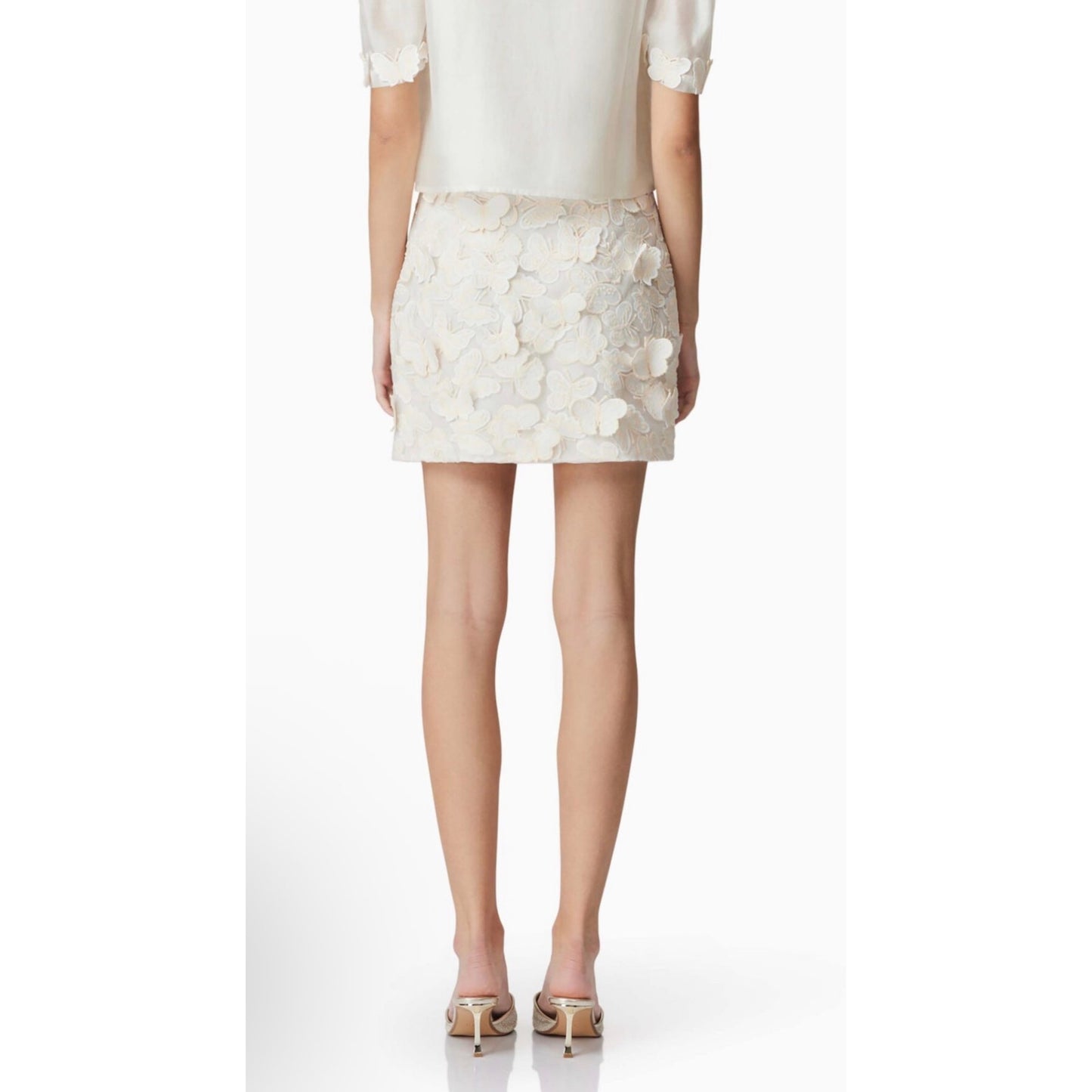 Elliatt Scarlett Butterfly Appliqué Skirt