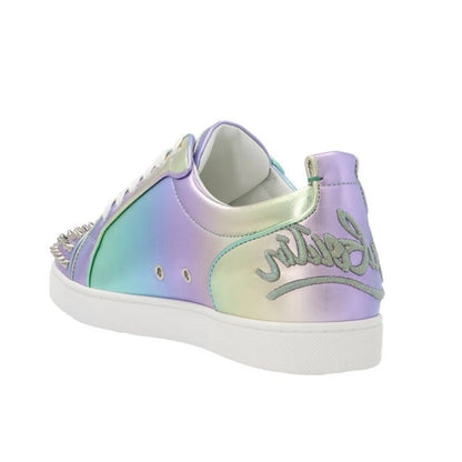 Christian Louboutin Men's Fun Louis Junior Spikes Flat Licorne Low Sneaker - Size 8.5