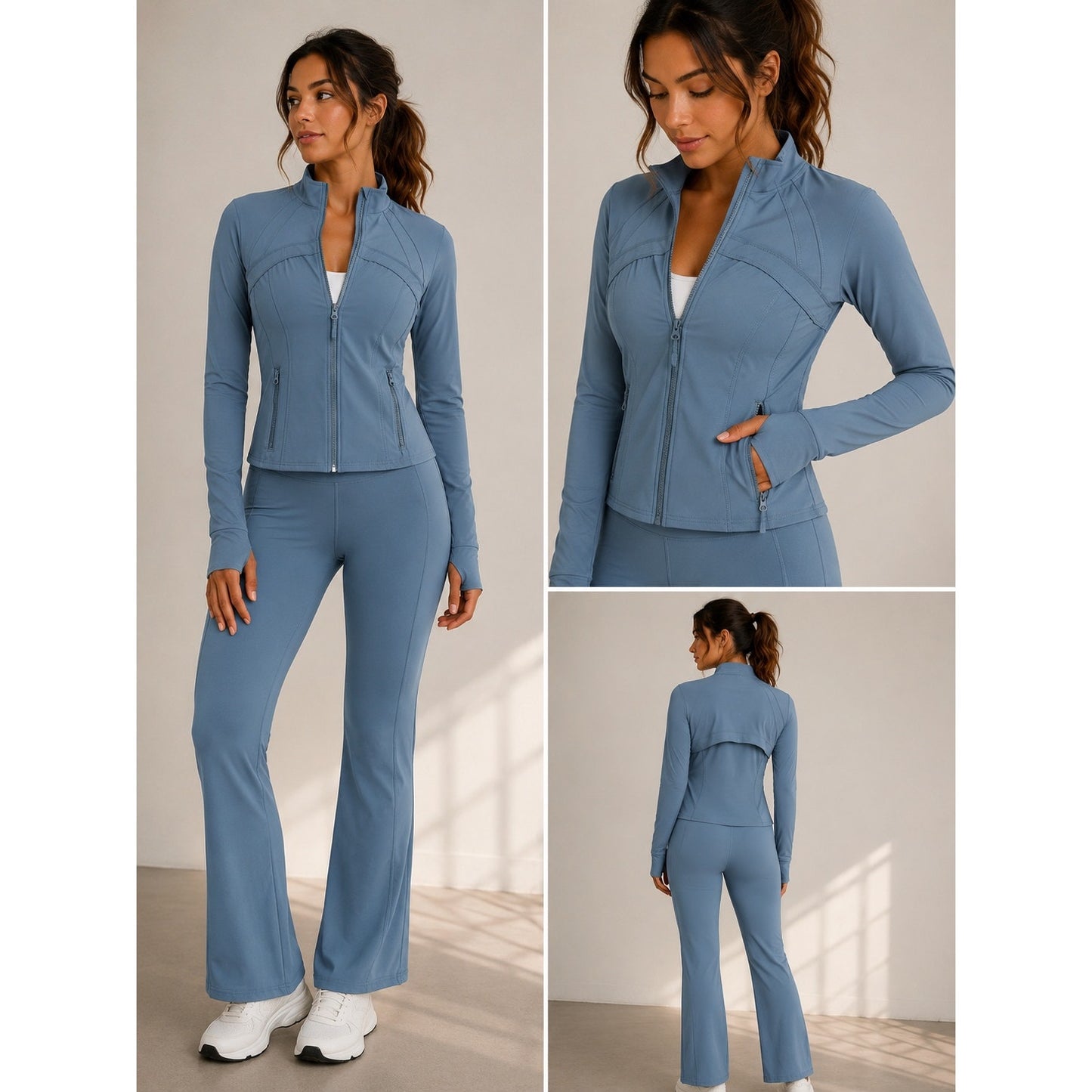 Blue Yoga Activewear Set