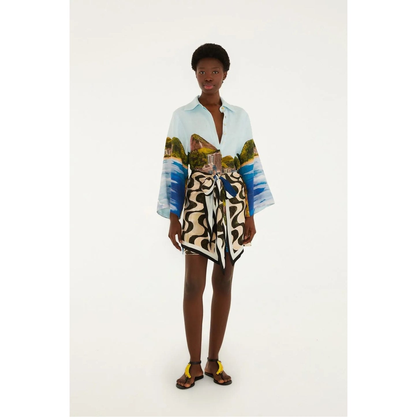 Farm Rio Copacabana Printed Kimono Dress