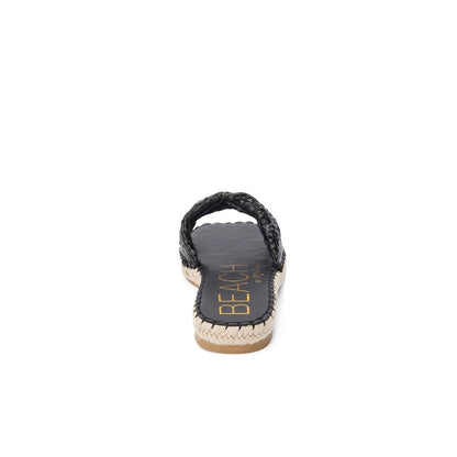 Beach by Matisse Ivy Espadrille Slide Sandals in Black