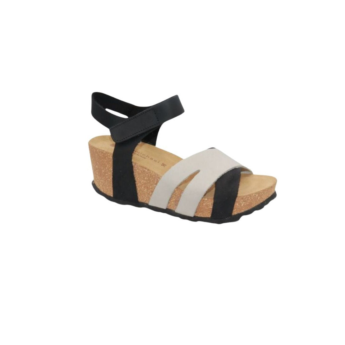 ERIC MICHAEL OLYMPIA WOMEN'S SLINGBACK in Black & White