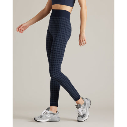 Rhone Navy Blue Houndstooth Seamless Legging