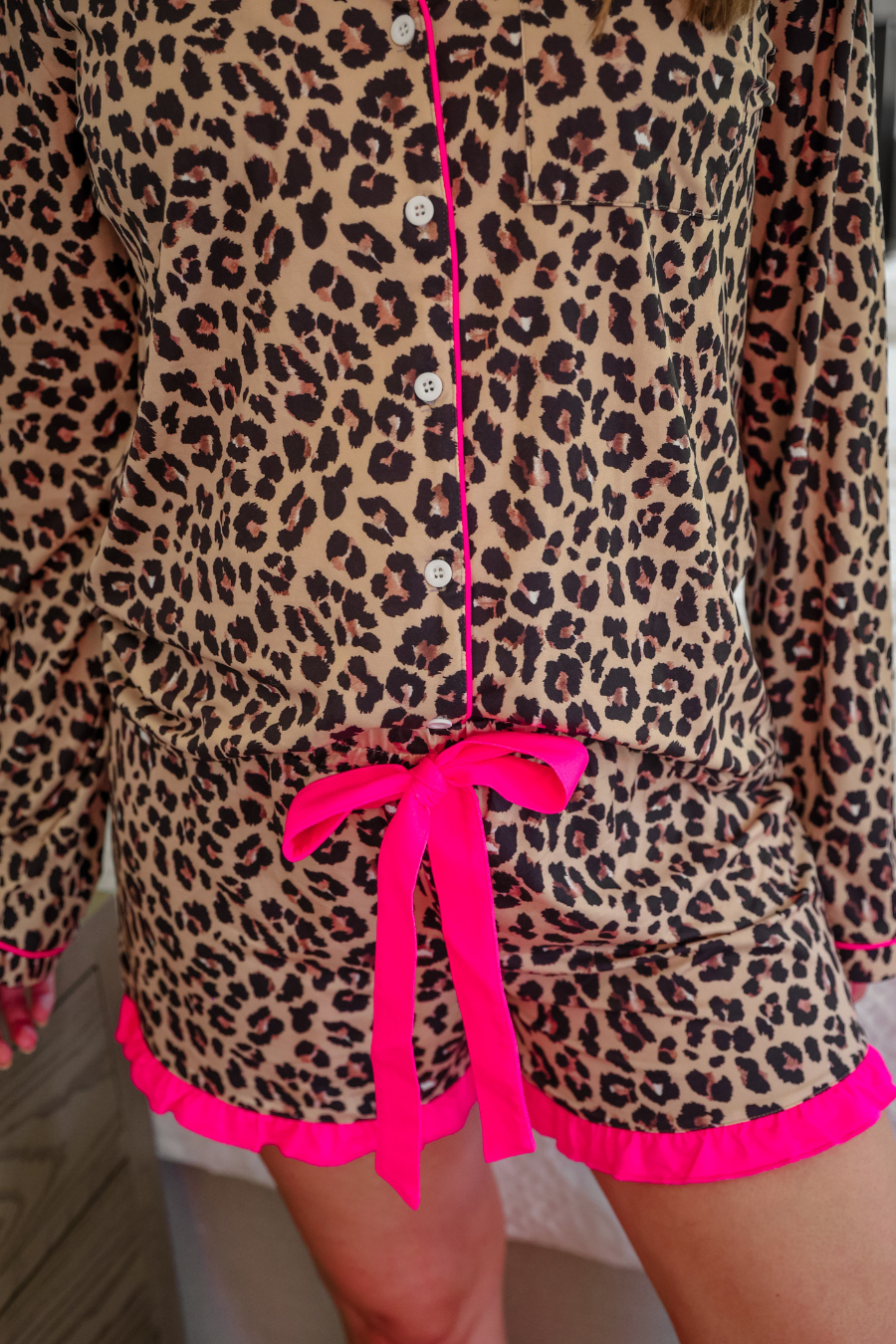 Jess Lea Prima Donna Leopard Ruffle Pajama Set